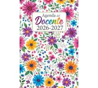 Agenda del Docente 2026/2027 A5: Diario per Insegnanti e Registro Lezioni. Planner Scolastico Mensile e Settimanale da Settembre 2026 a Luglio 2027 con Pianificazione Didattica e Voti