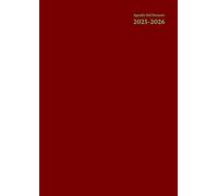 Agenda Del Docente a4: ( Rosso ) Tinta Unita - Settimanale e Mensile Verticale Con Registro, Note,... In Italiano Formato Grande - Quaderno Copertina ... E Donna - Scuola Primaria, Secondaria,...