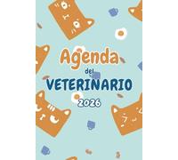 Agenda del Medico Veterinario | Agenda Giornaliera 12 mesi | Formato A5 | Planner mensili con illustrazioni | Organizza il tuo anno con stile e passione animale! Gatti