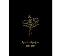 Agenda del profesor 2026-2027 A4: Planificador de clases semanal y mensual docente. Cuaderno profesorado Semana Vista. Libro para docentes. Idea de regalo para profesoras. Diseño floral.