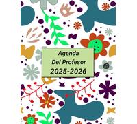 Agenda del Profesor A4 Semanal y Mensual: Planificador y organizador de clases mensual y semanal para docentes, cuaderno del profesor, primaria, secundaria o tutora. A4