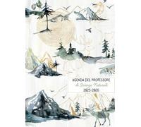 Agenda del Professore di Scienze naturali: settimanale e mensile, con registro di classe, A4