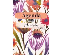 Agenda della Mamma | Agenda settimanale 52 Settimane, 12 Planner Mensili | Settimana su doppia pagina, Formato A5 | Calendario Mensile | 12 mesi | ... tua vita | Agenda datata | Fiori dipinti
