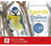 Agenda des oiseaux de France 2025 - Audrey Perfumo - Metive - relié - Agenda