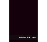 AGENDA DIARIA 2026-2030 - Planificador diario de 5 años (de enero 2026 a diciembre 2030) - Tamaño A5 (15x23cm) - Tapa dura, color negro - Calendario, ... organizador anual y seguimiento de hábitos