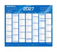 AGENDA DISCOUNT Calendrier de Banque Bleu 55x40.5cm carton rigide - 2027