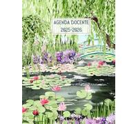 Agenda Docente: Cuaderno del profesor semanal y mensual, A4, tapa dura