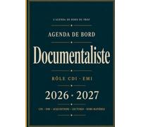 Agenda Documentaliste | Professeur CDI EMI Carnet de Bord A4: Missions CDI · EMI Info-Doc · Acquisitions Budget · Lectures Actions Culturelles · Calendrier Zones A B C · 44 Semaines