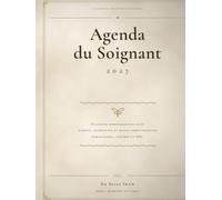 Agenda du soignant: Planning hebdomadaire daté, gardes et astreintes, formations et DPC - grand format 21,6 x 27,9 cm