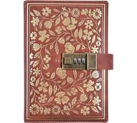 Agenda En Cuir Avec Serrure À Combinaison, Organisateurs De Planificateur Personnel D'agenda De Serrure Vintage, Livre De Journal Intime Pour Hommes Femmes Fille Garçon