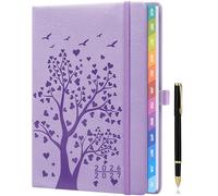 Agenda enseignant 26-27 A5+ (22 × 16,5 cm) - Agenda scolaire professionnel 2026-2027 avec planificateur journalier et hebdomadaire - Lavande