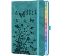 Agenda enseignant 26-27 A5+ (22 × 16,5 cm) - Agenda scolaire professionnel pour enseignants - Agenda journalier et hebdomadaire 2026-2027 pour l'enseignement et l'organisation - Bleu pétrole