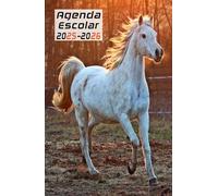 Agenda Escolar 2025 2026 Caballo: Planificador niño niña de primaria y secundaria | 2 Día = 1 Página | De Septiembre de 2025 a Agosto de 2026 | ... práctico 13,97 x 21,59 cm | 215 Páginas