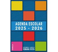 Agenda Escolar 2025-2026: Din A4 en Español , Semana Vista Horizontal para instituto, Bachillerato y Secundaria - Chico o Chica , De Septiembre 25 a Agosto 26 , Grande