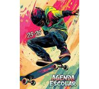 Agenda Escolar 2025 2026: el skate | Planificador Académica Semana Vista de Agosto 2025 a Julio 2026 - 1 Semana de 2 Páginas | De lunes a sábado | ... ... Preparatoria | A5 | Edición española.