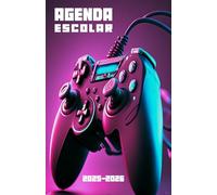 Agenda Escolar 2025 2026 Gamer: Planificador niño niña de primaria y secundaria | 2 Día = 1 Página | De Septiembre de 2025 a Agosto de 2026 | Horario | Calendario escolar | Formato A5 | 215 Páginas
