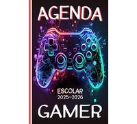 Agenda Escolar 2025 2026 Gamer: Planificador niño niña de primaria y secundaria | 2 Día = 1 Página | De Septiembre de 2025 a Agosto de 2026 | ... escolar | Formato práctico A5 | 215 Páginas