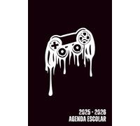 Agenda Escolar 2025-2026 Gamer: Planificador Semana Vista de Septiembre 2025 a Agosto 2026 || Organizador para Estudiantes de Primaria, Secundaria y Preparatoria || Pequeño Formato A5 - Español