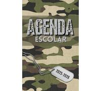 Agenda escolar 2025-2026 Militar: Planificador diario para niñas y niños | material escolar Ideal para Estudiantes de primaria colegio secundaria