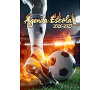 Agenda Escolar 26/27: Planificador para estudiantes de primaria y secundaria, plan semanal y anual, con tabla diaria de clases y espacios dedicados para escribir informes, resultados y más.