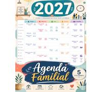 Agenda Familial 2027: 12 Mois d'Organisation pour Toute la Famille - 5 Colonnes