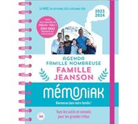 Agenda familial Famille nombreuse Mémoniak 2024 avec Marie Alix Jeanson, sept. 2023-déc. 2024 - Marie-alix Jeanson - Editions 365 - broché - Agenda