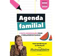 Agenda familial MaitressAdeline - Septembre 2023 - Décembre 2024: L'outil indispensable pour s'organiser en famille
