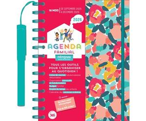 Agenda familial Mémoniak, sept. 2025 à déc. 2026 - Nesk - Editions 365 - broché - Agenda