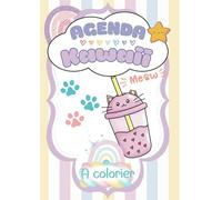 Agenda Fille: KAWAII - UN JOUR PAR PAGE | Format Standard 12x17 cm | Pour enfant - Elève de Primaire ou Collège CP, CE1, CE2, CM1, CM2 | Organiseur ... jour | Chibi, Cute, Chat, Rose Girly, Pastel