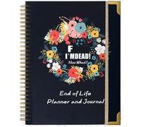 Agenda fin de vie, « I'm Dead Now What Book My Final Wishes, Important Information For My Family Paperback, When I'M Gone » - Organiseur pour affaires commerciales Final Wishes (noir)