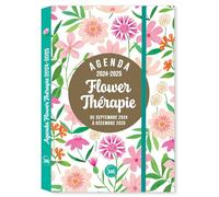 Agenda Flower thérapie, sept. 2024- déc. 2025, 16 mois, pocket relié