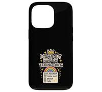 Agenda gay Humour Queer Pride Meme Satire World Domination Coque pour iPhone 13 Pro