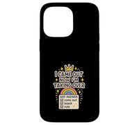 Agenda gay Humour Queer Pride Meme Satire World Domination Coque pour iPhone 14 Pro Max