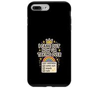 Agenda gay Humour Queer Pride Meme Satire World Domination Coque pour iPhone 7 Plus/8 Plus