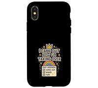 Agenda gay Humour Queer Pride Meme Satire World Domination Coque pour iPhone X/XS