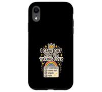 Agenda gay Humour Queer Pride Meme Satire World Domination Coque pour iPhone XR