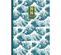 Agenda Giornaliera 2026 con orario: Grande onda | 12 mesi, Intervalli di 30 minuti, Da Gennaio 2026 a Dicembre 2026, Formato A5 | Calendario Mensile ... Personale, l'ufficio Aziendale e il Diario