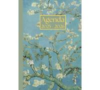 Agenda Giornaliera con orario: Vincent Van Gogh, Ramo di mandorlo in fiore | 12 mesi, Intervalli di 30 minuti, Da Agosto a Luglio, Formato A5 | ... Personale, l'ufficio Aziendale e il Diario