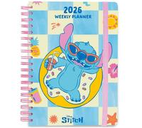 Agenda - GRUPO ERIK - Stitch - 14,8x21cm - Annuel Semainier - Multicolore