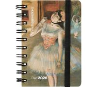 Agenda Haltadéfinition Arte La Star Mini 2026, 12 mois, spirale quotidienne avec crayon, fermeture avec élastique et signet cm 9 x 13 h + stylo à clic et signet