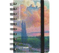 Agenda Haltadéfinition Arte Le nuage rose 2026, 12 mois, Spiralé quotidien, fermeture avec élastique 9 x 13 cm + stylo à clic et signet