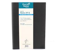 Agenda Hebdomadaire 2024 Note 29s - 21 X 29,7 Cm - Noir - Quo Vadis
