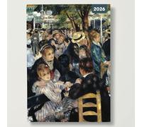 Agenda hebdomadaire 2026 Impressionists Red Robin - Format A5 rembourré - 21,6 x 15,2 cm - Papier épais et robuste de qualité supérieure - Vue hebdomadaire complète - Sans plastique