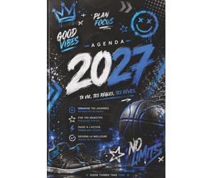 Agenda Hebdomadaire 2027 : 6 × 9 | Janvier à Décembre 2027 | pour organiser ses semaines, objectifs et projets: Livre de bord à compléter semaine après semaine.
