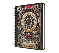 Agenda hebdomadaire à spirale Waiting for the Night 2026, motif tarot magique gothique, 17,8 x 22,9 cm, janvier à décembre, avec autocollants et marque-pages