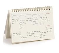 Agenda hebdomadaire avec reliure, journal quotidien non daté pour adultes et enfants, utilisation au bureau et à l'école