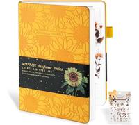 Agenda hebdomadaire et mensuel non daté, carnet de productivité, journal de gratitude, gestion du temps, format A5, durée de 1 an