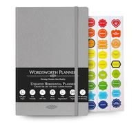 Agenda Hebdomadaire Et Mensuel Wordsworth Non Daté - Couverture Rigide, Vierge, 14,8 X 21,9 cm - Papier A5 De Qualité Supérieure (120 G/m²) - Format Mensuel, Hebdomadaire Et Annuel - Bullet Planner