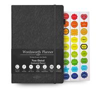 Agenda Hebdomadaire Et Mensuel Wordsworth Non Daté - Couverture Rigide, Vierge, 14,8 X 21,9 cm - Papier A5 De Qualité Supérieure (120 G/m²) - Format Mensuel, Hebdomadaire Et Annuel - Bullet Planner