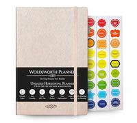 Agenda Hebdomadaire Et Mensuel Wordsworth Non Daté - Couverture Rigide, Vierge, 14,8 X 21,9 cm - Papier A5 De Qualité Supérieure (120 G/m²) - Format Mensuel, Hebdomadaire Et Annuel - Bullet Planner